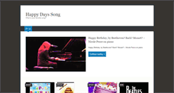 Desktop Screenshot of happydayssong.com