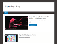 Tablet Screenshot of happydayssong.com